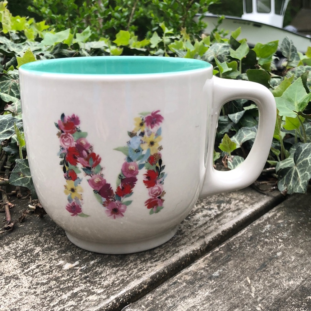 Modern Expressions Monogram Coffee Tea Soup Hot Chocolate Cup Mug “M”